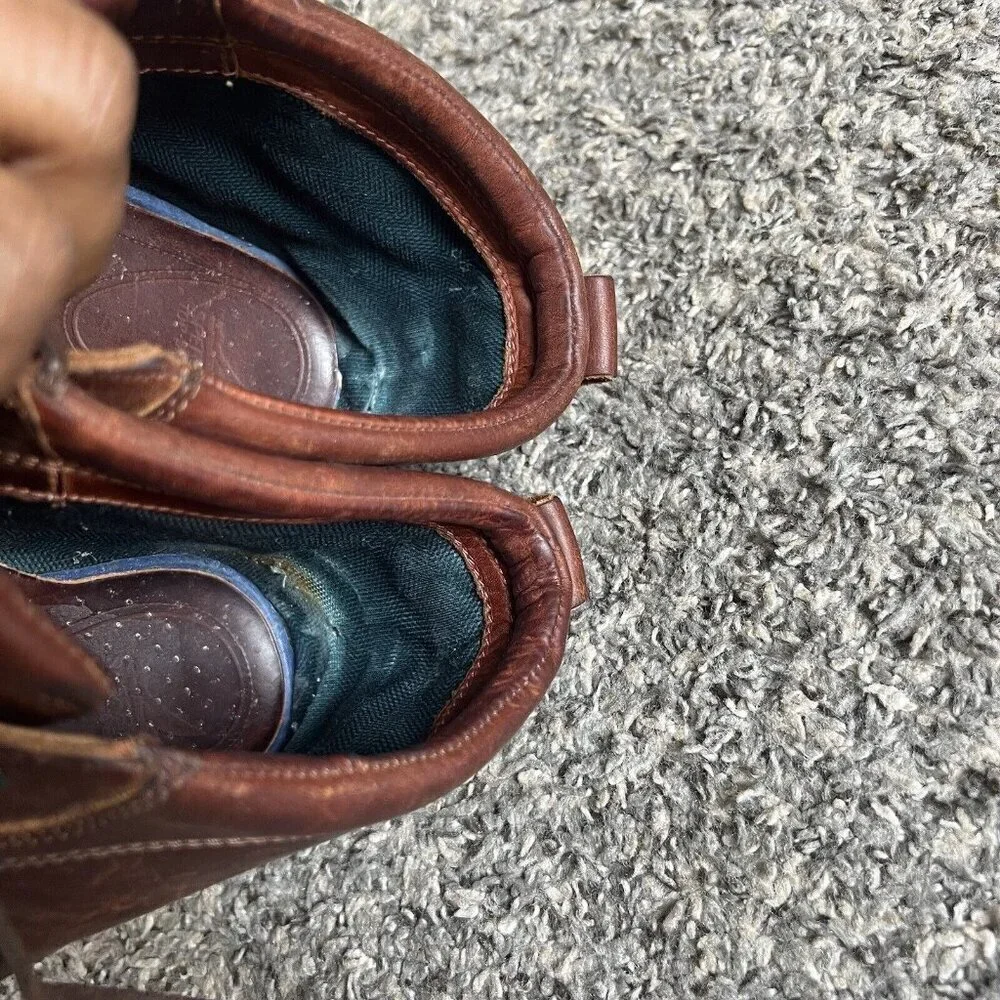 Sperry Top Sider Mens Brown Leather Chukka Work Boots Shoes Size 8.5 M Vintage